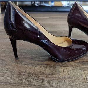 Cranberry Burgundy Ukie Leather Stilettos